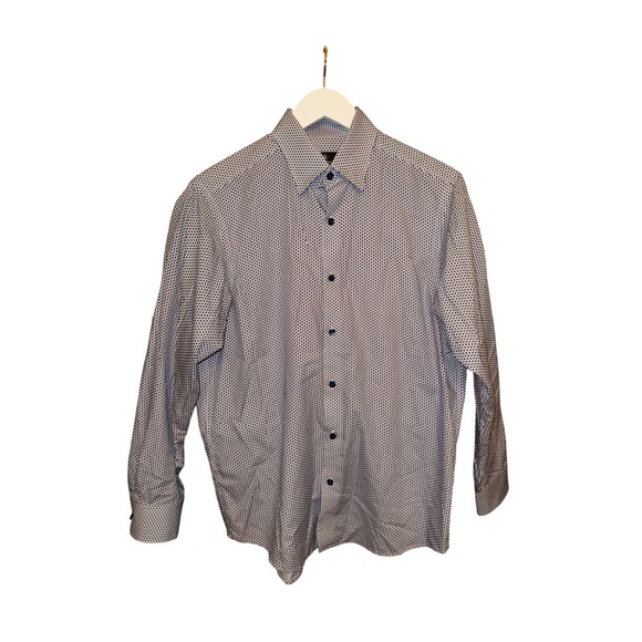 Hart Schaffner Marx Other - Hart Schaffner Marx Mens Geometric Print‎ Button Up Dress Shirt Size M